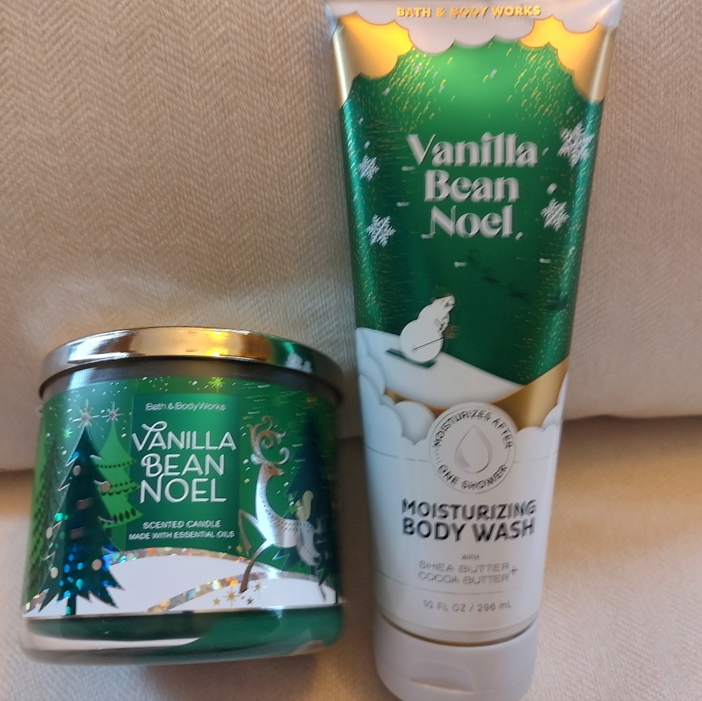 Bath And Body Works Moisturizing Body Wash And Candle